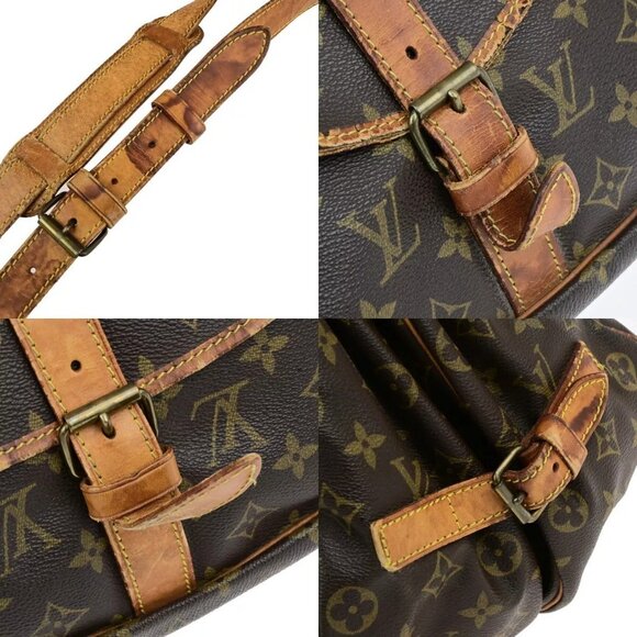 LOUIS VUITTON Saumur 35 Shoulder Bag Monogram Leather BN France - Picture 9 of 16